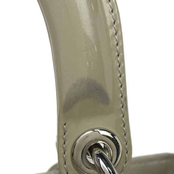 Christian Dior Shoulder Bag Enamel Cannage Handbag - Picture 9 of 11